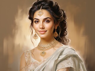 Beautiful Indian Princess in Magnificent Royal Attire