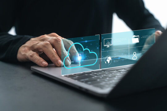 Database storage cloud technology file data transfer sharing, cyber, big data information for financial online marketing, internet banking application or computer download upload backup cloud drive.