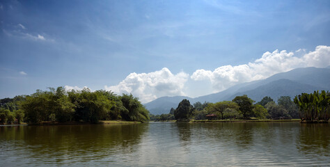 Naklejka premium Taiping Lake Gardens, Malaysia - Taiping Lake Gardens is the first public garden established during the British rule in Malaysia.