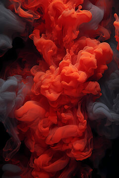 Fiery Red Veiled by Shadows - Rouge Ardent Voil&eacute; par les Ombres