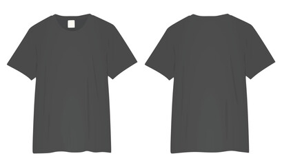 Grey  t shirt. vector illustration