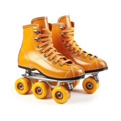 Roller Skates with Nostalgic style isolated on white background 