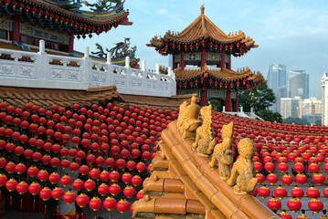 Thean Hou Temple, Kuala Lumpur .The Thean Hou -  Temple is a landmark six-tiered Chinese temple in Kuala Lumpur.