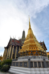 Wat Phra Kaew or Emerald Buddha Temple in Grand Place, Bangkok, Thailand - Wat Phra Kaew or Emerald Buddha Temple a tourist landmark in Bangkok Thailand