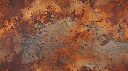 Industrial Rust-Effect Concrete Wall Texture