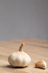 Diente de ajos, cabeza de ajo, fresco, aliño