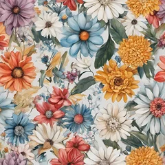 Fototapete Rund floral pattern © Michelle D. Parker