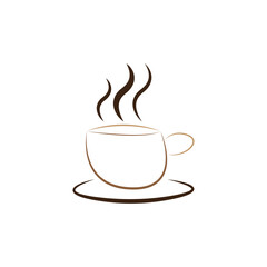 coffee cup icon. coffee mug design, hot drink espresso