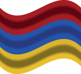 Armenia flag with wind icon