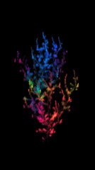 Abstract Colorful Trees Generative AI