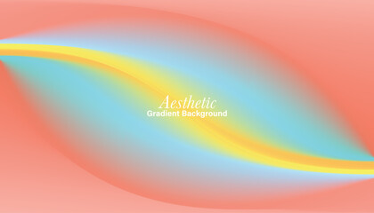 Rose Orange Mesh Gradient Pastel Aesthetic Background
