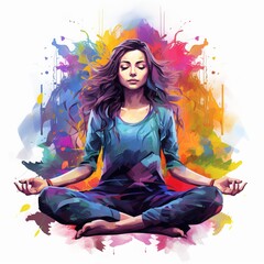 Zen Moments: Serene Images of Yoga in the Hobbies and Leisure Category
