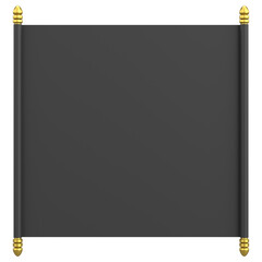 Fototapeta premium Scroll paper. Text box. 3D illustration.