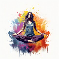 Zen Moments: Serene Images of Yoga in the Hobbies and Leisure Category