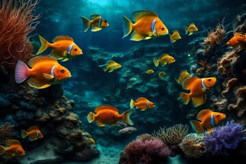 Fototapeta na wymiar Underwater world