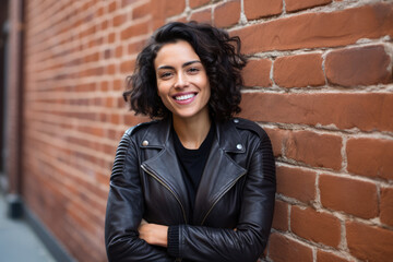 Young confident woman smiling