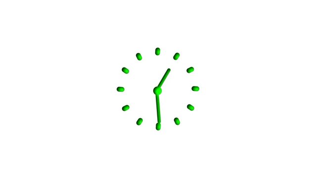 Stopwatch clock animation, stop watch clock animated on white background.