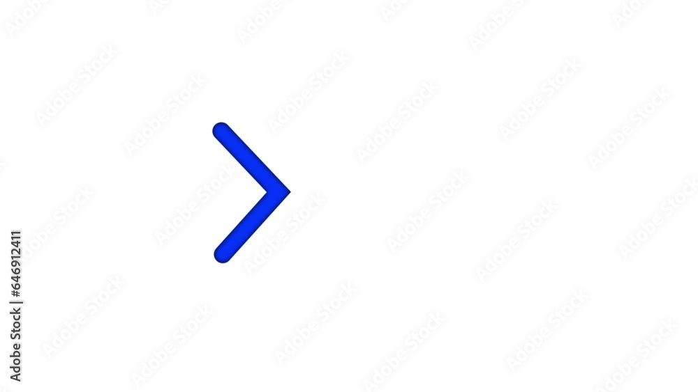 Poster abstract directional arrow icon or swipe up arrow signal animation 4k