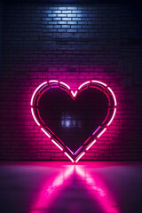 Neon Heart: A Glowing Symbol of Love