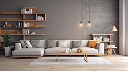 beautiful sofa in living room open plan interior design template ideas concept house beautiful mockup room interior background
