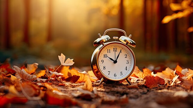 Daylight saving time ends 5 november 2023 banner Vector Image