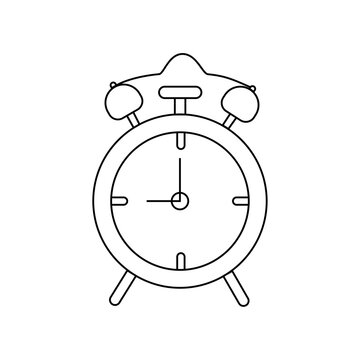 recommend clip art: Vector illustration of an alarm clock.