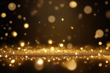 golden christmas bokeh background