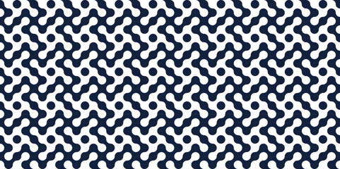 Seamless pattern with dots and wrapping tile texture with blue circle shape. Vintage decoration art illustration texture seamless pattern wallpaper for website and presentation, business background 