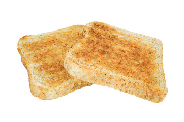 Sliced toast bread isolated on transparent.
