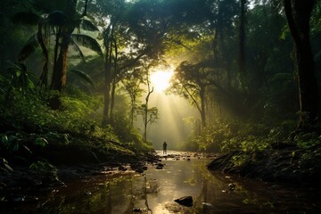 Amazon forest in the morning