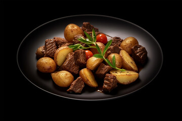 beef with potatoes and vegetables