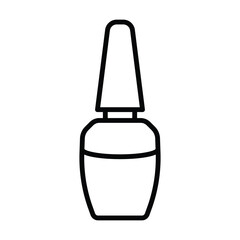 Nail polish icon vector on trendy design