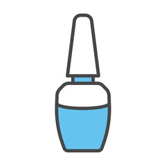 Nail polish icon vector on trendy design