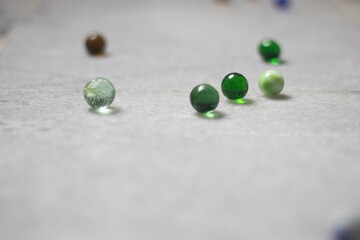 Marble stones scattered on the floor