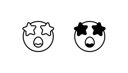 Superstar icon design with white background stock illustration