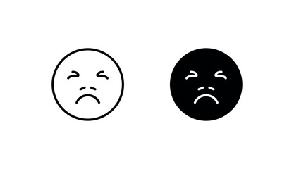 Fototapeta premium Angry icon design with white background stock illustration