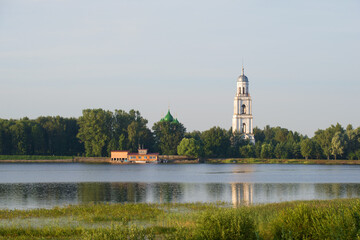 July morning on the river Sohaga. Poshekhon'ye, Yaroslavl region