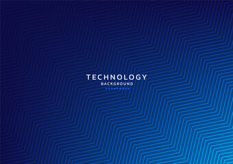 Abstract modern blue background zigzag line. High tech template. Concept technology, futuristic, big data, Ai, network, business, online, financial, presentation, banner, advert