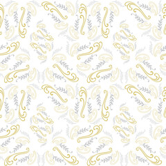 Neoclassical ornaments for seamless pattern