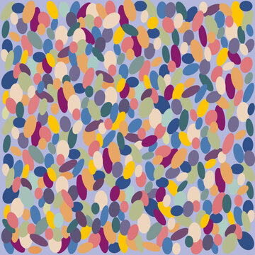 Fondo abstracto con círculos de colores en tonos pastel.	