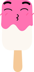 Ice Cream Face Kiss Happy Close Eye