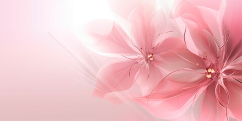 Fototapeta na wymiar Beautiful abstract pink transparent floral design background. beautiful Generative AI AIG32