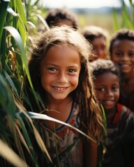 Indigenous Joy: Rainforest Children and Family Life., crianças ribeirinhas da amazônia