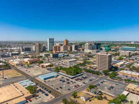 Aerial View of Downtown Midland Texas