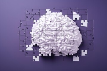 human head puzzle. Generative AI