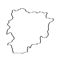 Andorra  - outline of the country map