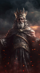 Portrait of Zeus or Jupiter with his crown.