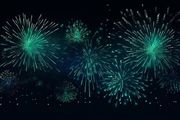 Fototapeta na wymiar Fireworks generated by AI