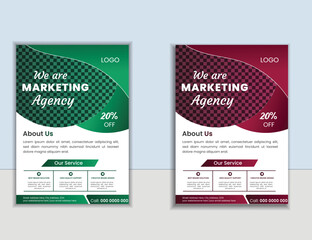 Business flyer corporate flyer business flyer design corporate flyer template organic shape flyer gradient colorful poster flyer in A4 flyer leaflet flyer  