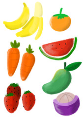 set of vegetables